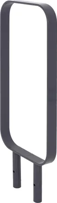 Produktbild von Fahrradanlehnbügel 115x45 cm Flachstahl 12 mm pulverbeschichtet zum Einbetonieren in Anthrazit Typ O
