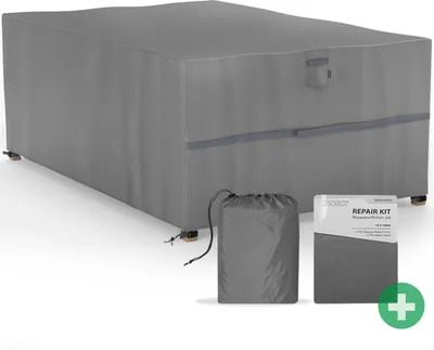 Produktbild von SANZARO Gartenmöbel Abdeckung für Sitzgruppen Winterfest | RipStop-Technologie | 600D Oxford Gewebe  | UV-Beständig | 270x180x90cm