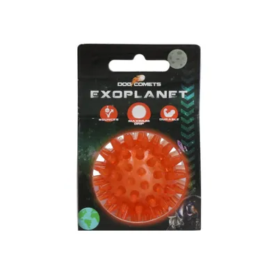 Zdjęcie produktu dla Dog Comets COME016A, Pies, Kula, Pomarańczowy, Guma, Gryzienie, Czyszczenie zębów, 5 cm