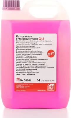 Produktbild von FEBI BILSTEIN Kühlmittel Kühlerfrostschutz 5L Violett Antifreeze Konzentrat G13