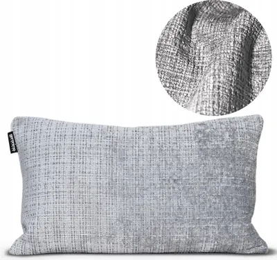 Zdjęcie produktu dla Geronimo | Poduszka dekoracyjna – szara – 50 x 30 cm – można prać w pralce – zdejmowana poszewka – antyalergiczna – puszysta