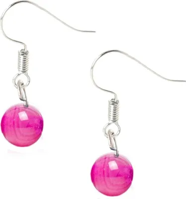Produktbild von Náušnice Bixorp Gems Růžový botswanský achát - Náušnice z drahých kamenů - Dárky pro ženy a dívky