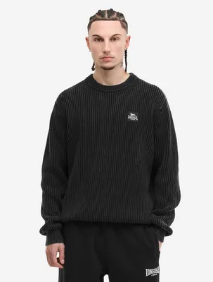 Produktbild von Men's knitted pullover regular fit HITCHAM Dark Grey S Lonsdale