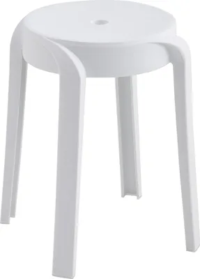 Produktbild von Hocker 1 Stück stapelbar Weiß