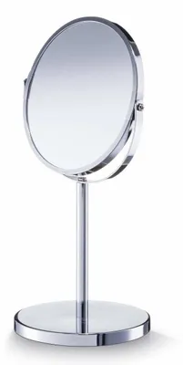 Make-up-Spiegel 1x/3x Vergrößerung, verchromt, Ø 17 cm, H 35 cm