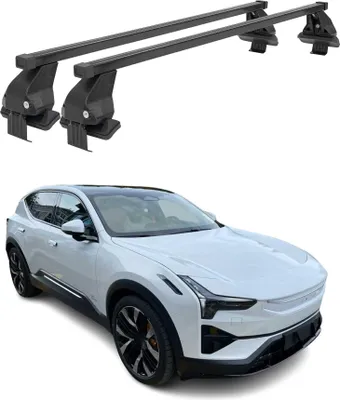 Obrázok produktu pre Základňa strešného nosiča Menabo pre Polestar 2 2020-2025 oceľová čierna 2ks