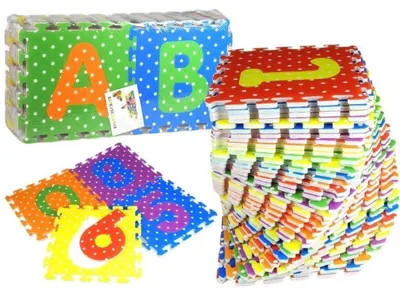 Obrázok produktu pre Abeceda a čísla Farebné penové puzzle 36 kusov