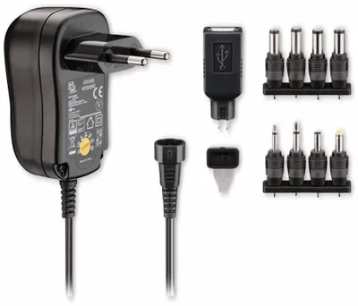 Produktbild von Goobay 53996, Universal, Drinnen, 100 - 240 V, 60 Hz, 12 W, 3, 4.5, 5, 6, 7.5, 9, 12 V
