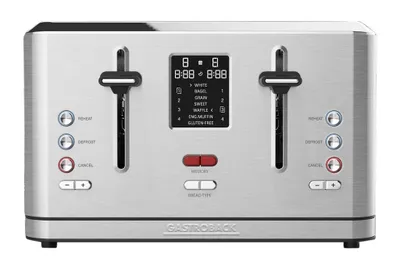 Zdjęcie produktu dla Gastroback Design Digital 4S, 4 kaw., Stal nierdzewna, Przyciski, LCD, CE, 1900 W