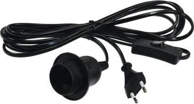 Produktbild von Netzkabel mit Schalter und E27 Fassung