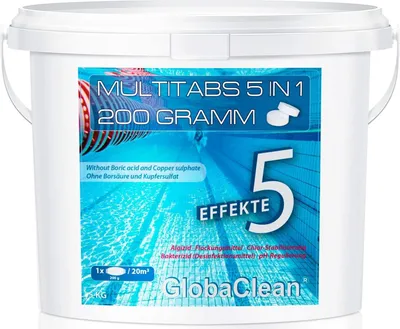 Produktbild von 5 kg Pool Chlor Multitabs 5in1 200g