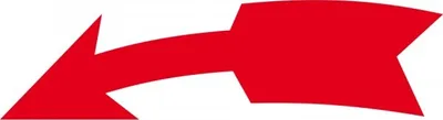 Produktbild von Dreifke® Aufkleber I Drehrichtungspfeil, RoHS konform, linksweisend, rot, Fol...