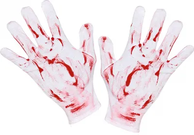 Produktbild von Blutige Handschuhe als Kostümzubehör