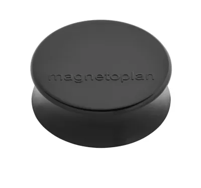 Image de Magnetoplan® Ergo, Ø 34 mm, noir, force d'adhérence 2000 g, paquet de 10