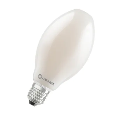 A white LED light bulb with a silver screw base, set against a white background.
