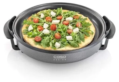 Produktbild von Elektrische Profi-Partypfanne für Pizza, Hamburger und Gemüse bis 240 °C mit Warmhaltefunktion