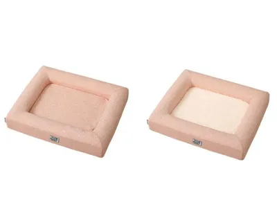 Produktbild von DD-01 Orthopädisches Luxus Hundebett / Katzenbett - Gr. M Farbe Apricot - gelenkschonend mit Memory Schaum, waschbarem Sommer-und Winterbezug und grabverhalten-fördernder Matratze
