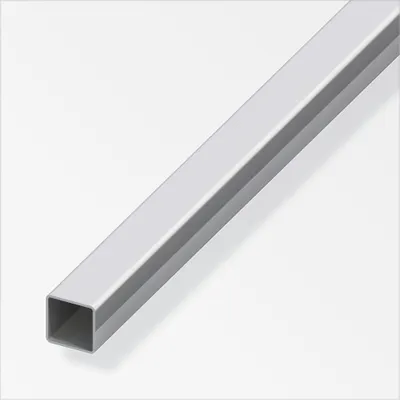 Produktbild von alfer Vierkantrohr 1 m, 15 x 15 x 1 mm EdelStahl roh natur