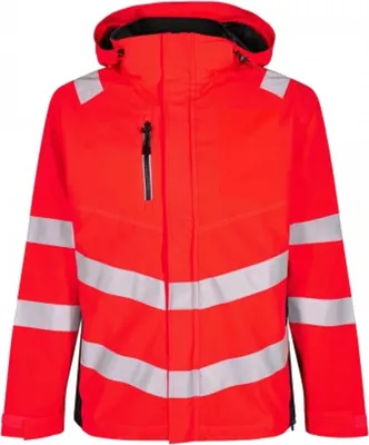 Produktbild von F. Engel Safety Shelljacke, Rot/Schwarz, Gr. 3XL