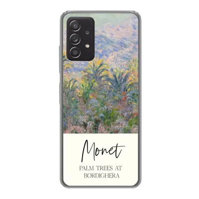 Produktbild von MuchoWow® Handyhülle Schutzhülle Hülle für Samsung Galaxy A53 5G Monet - Kunst - Palmen in Bordighera Silikon Softcase Handy Hülle - Schutzabdeckung