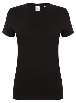 Immagine prodotto di SF Women - Maglietta da donna, elasticizzata LT4549 (XL) (nera)