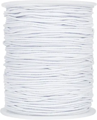 Obrázok produktu pre Elastické šnúrky na náramky 1 mm, Biela, Stretchy, na výrobu šperkov