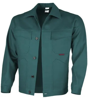 Produktbild von Qualitex Arbeitsjacke - classical Werkstattjacke - BW 270 g - aus reiner Baumwolle - in Farbe: grün - Herren: 52 - Damen: 46