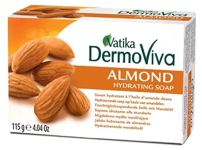Produktbild von Dabur Vatika Seife mit Mandeln - 100 g | Befeuchtet und pflegt die Haut