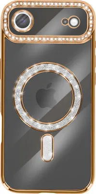 Obrázok produktu pre Avizar, puzdro kompatibilné s MagSafe pre iPhone Air s kamienkovým okrajom, zlaté