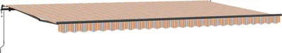 Image de vidaXL Store banne rétractable multicolore 600 x 300 cm en tissu et aluminium