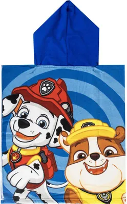 Immagine prodotto di Poncho da bagno per bambini Paw Patrol 115x50 cm Chase Rubble