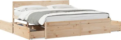 Immagine prodotto di vidaXL Letto in legno massiccio senza materasso 200x200 cm pino
