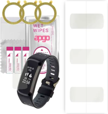 Produktbild von apgo 3 Stück Schutzfolie, Matt, kompatibel mit Garett Fit 15 Smartwatch, Hydrogel Displayschutzfolie mit Positionierhilfe, Displayfolie, robust und kratzfest