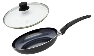 Obrázek produktu pro Sada kuchyňského nádobí z hliníku se skleněnou poklicí, průměr 24 cm – vhodná pro všechny typy sporáků, kromě indukčních
