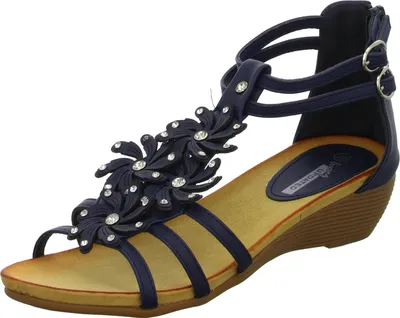 Produktbild von living UPDATED Damen-Sandalette Blau, Farbe:blau, EU Größe:42