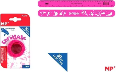 Immagine prodotto di Righello flessibile fucsia 30 cm