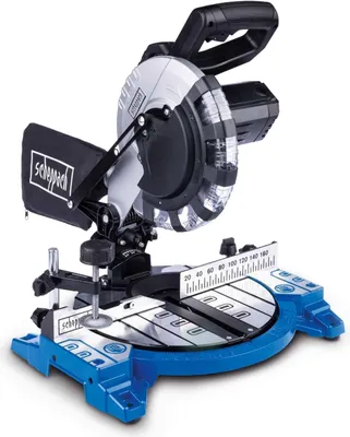 Produktbild von Scheppach Kapp- und Gehrungssäge HM210L | 1500 W Motor | HW-Sägeblatt mit 210 x 30 x 2,6 mm / 24 Zähnen | integrierter Laser | Drehteller