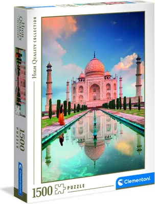 Produktbild von Clementoni 31818 Taj Mahal – Puzzle 1500 Teile ab 9 Jahren, buntes Erwachsenenpuzzle mit kräftigen Farben, Geschicklichkeitsspiel für die ganze Familie, schöne Geschenkidee