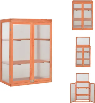 Zdjęcie produktu dla vidaXL Szafka szklarniowa drewniana 75x47x109 cm - Szklarnie