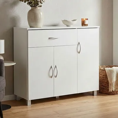 Produktbild von Sideboard >SETE< in Weiß, Holzwerkstoff - 90x75x30cm (BxHxT)