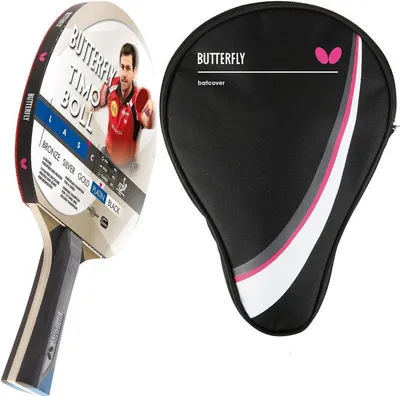 Produktbild von Butterfly 1x Timo Boll Platin 85026 Tischtennisschläger + Tischtennishülle Drive Case