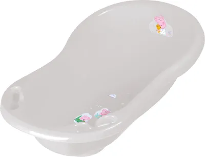 Produktbild von keeeper kids Babywanne maria "Peppa Pig" mit Stöpsel hellgra