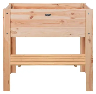 Produktbild von Hochbeet mit Ablage, Größe S, Pflanzkasten aus Holz; Kräuterbeet
