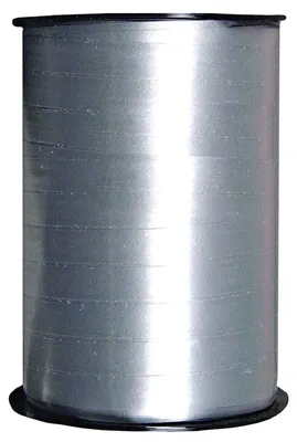 Produktbild von Kraeuselband glatt silber 250 m