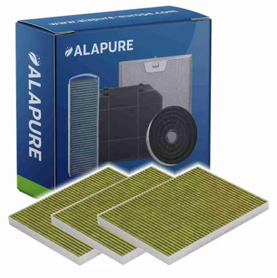 Immagine prodotto di Filtro a carbone Alapure CleanAir Plus adatto per Neff 11034226 / 17004039 / Z52JXB1X6 (3 pz.)