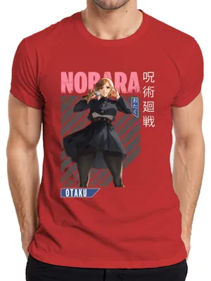 Produktbild von Nobara Kugisaki Jujutsu Kaisen Otaku Anime Ästhetik Geschenk Herren T-Shirt, Rot, M