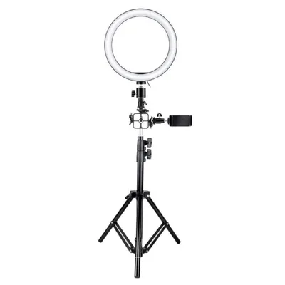 Productafbeelding van Selfie-lamp / Ringlamp (26 cm), met statief en accessoires