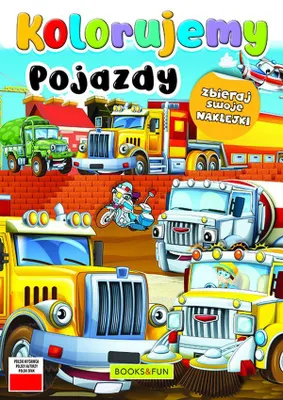 Zdjęcie produktu dla Kolorowanka dla dzieci Pojazdy 16 stron