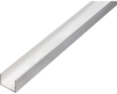 Zdjęcie produktu dla Alberts 488130 Profil U, aluminium, naturalny, 1000 x 30 x 20 mm