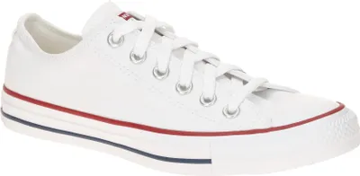 A white Converse All Star sneaker is shown from the side against a white background.